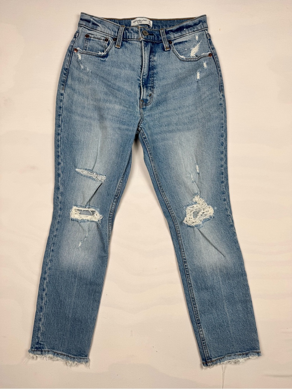 NWT Abercrombie & Fitch The Skinny High-Rise Jeans Blue Women’s 27 Short